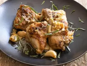 pollo con ajo