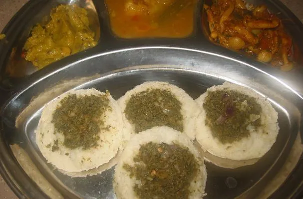 Daal Iddly con chutney de menta