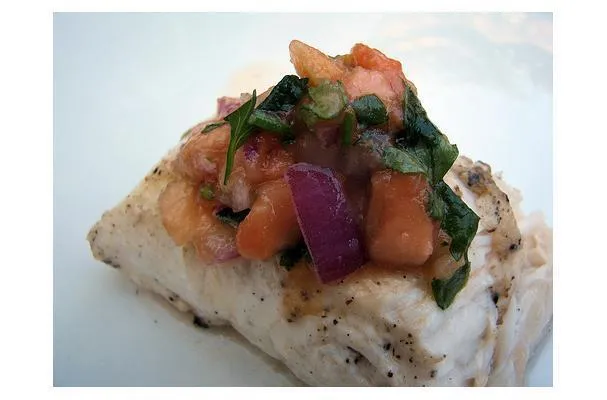 Halibut a la parrilla