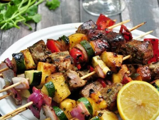 Brochetas de Atún a la Parrilla