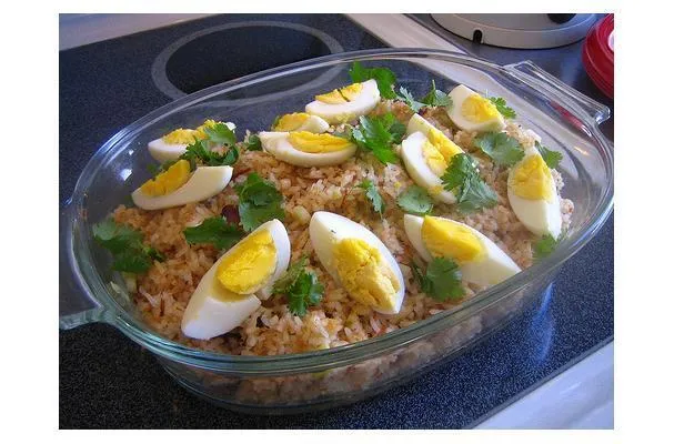 Curry indio con huevo