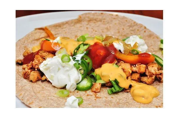 Fajitas de pollo con jalapeños