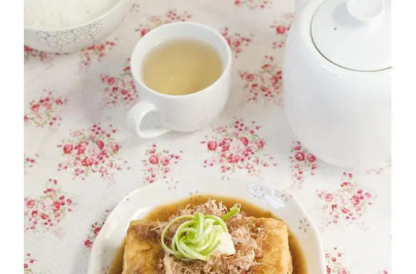 Tofu Agedashi japonés