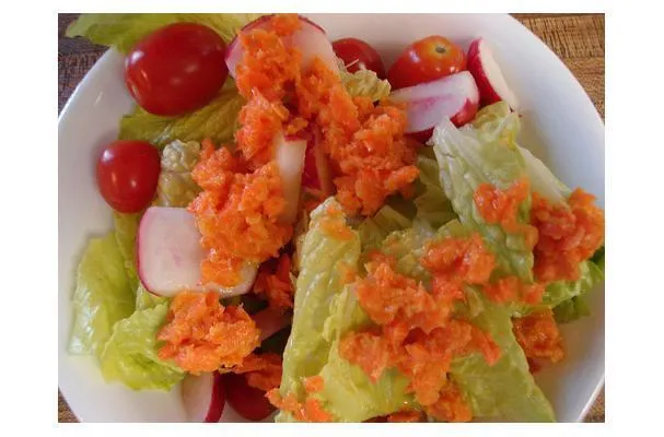 Aderezo para ensalada de zanahoria al estilo japones