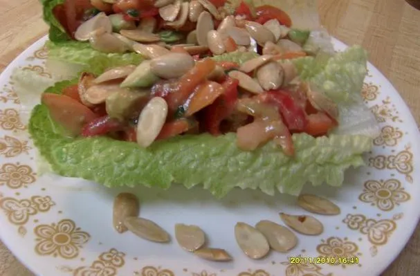 Aguacate en una ensalada