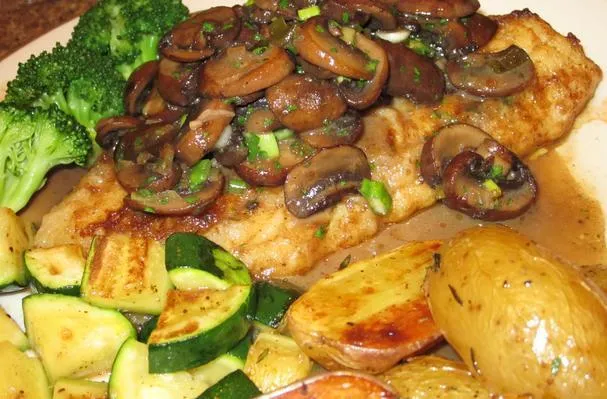 Bacalao en salsa Marsala
