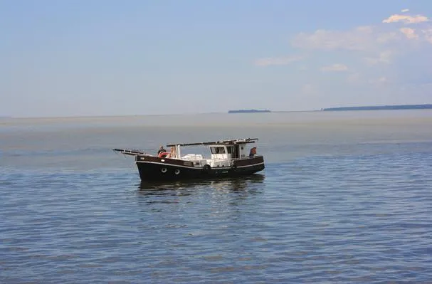 Camarones con sémola de maíz de María