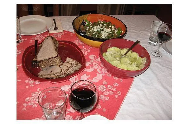 Ensalada de pepino marinado