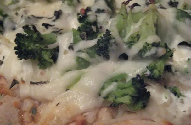 Pizza de queso y verduras sin gluten de Michael