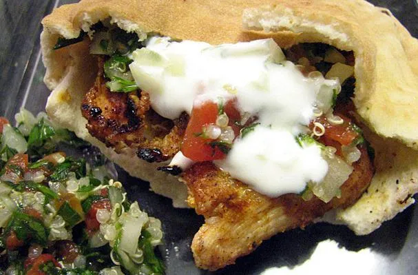 Pitas de pollo marroquí