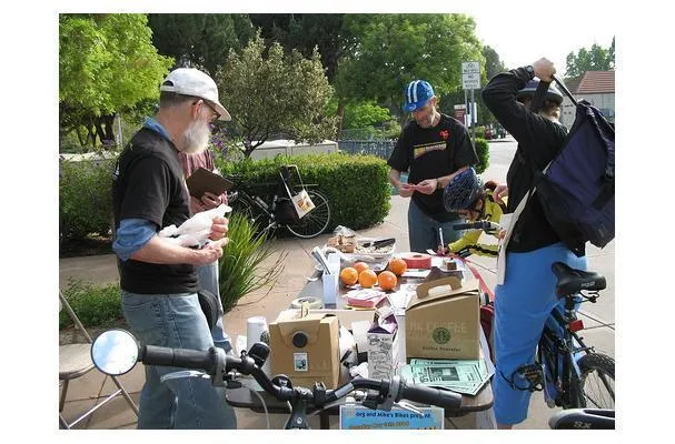 Pastel de naranja y plátano