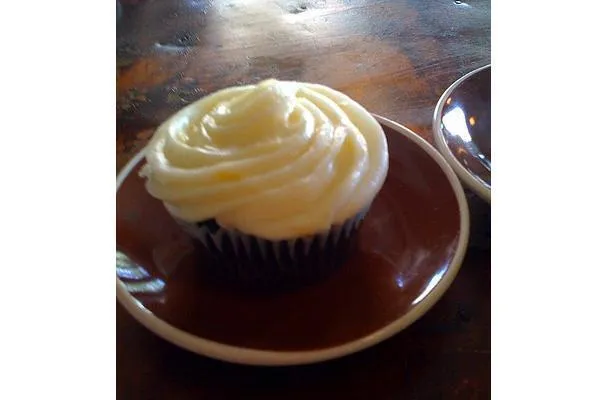 Glaseado de naranja y queso crema