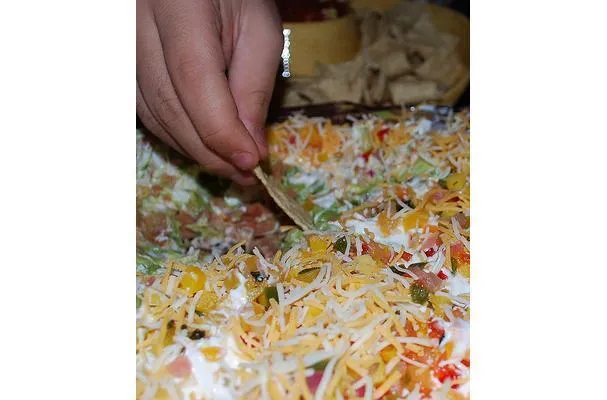 Dip de frijoles de 7 capas