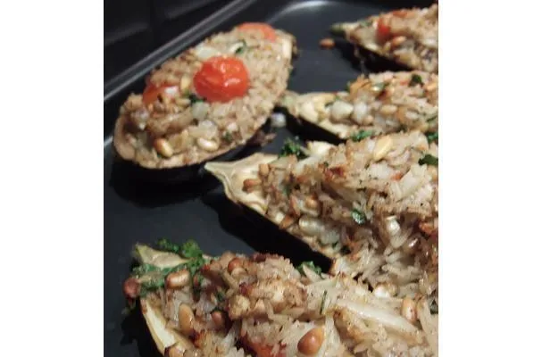 Berenjena Rellena Horneada