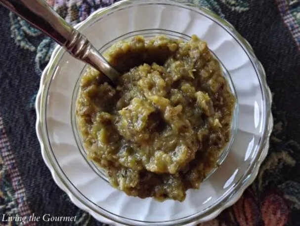 Salsa de chile poblano y jalapeño