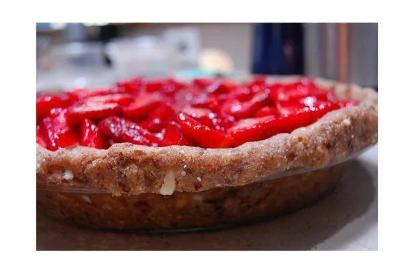 Tarta de almendras crudas