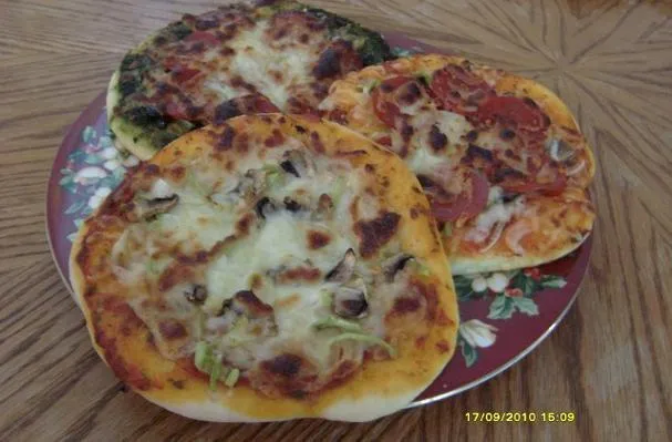 Algo para todos los gustos: Mini pizzas