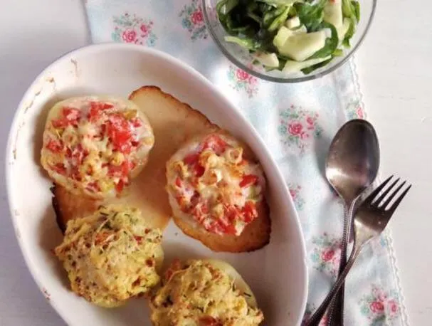 Relleno de colinabo, dos formas