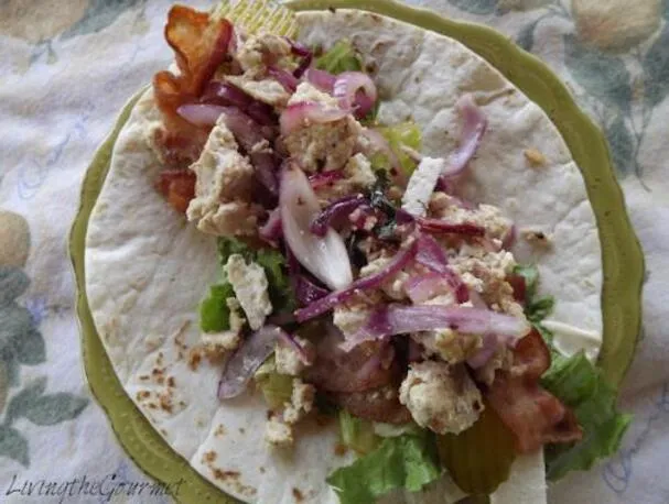 Ensalada de verano en rollo
