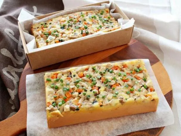 Pastel de pollo al revés