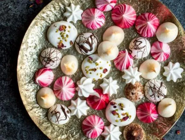 Besos de merengue vegano