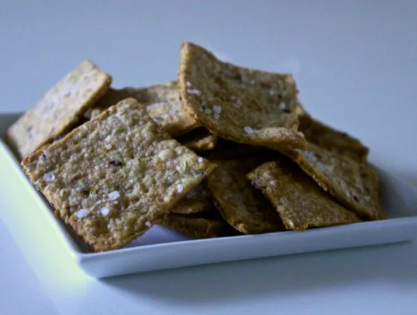 Galletas integrales de linaza y hinojo