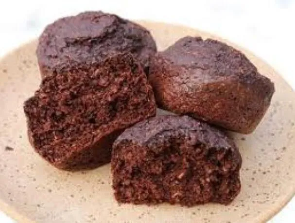Muffins de Salvado con Chips de Chocolate y Xocai Healthy Dark Chocolate