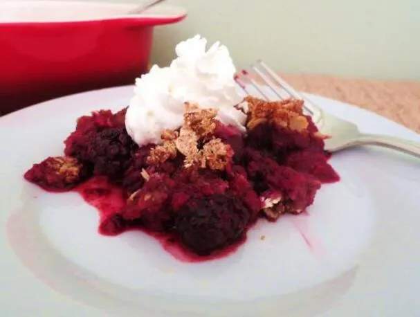 Crumble de frutos rojos