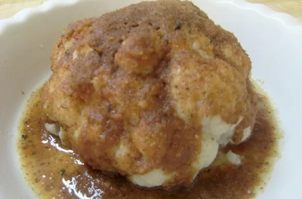 Ensalada de coliflor con pan rallado tostado