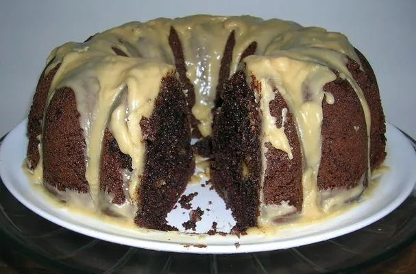 Pastel de chocolate y nueces